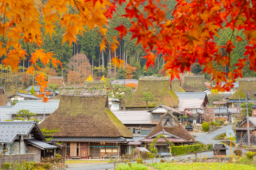 美山茅草屋之里