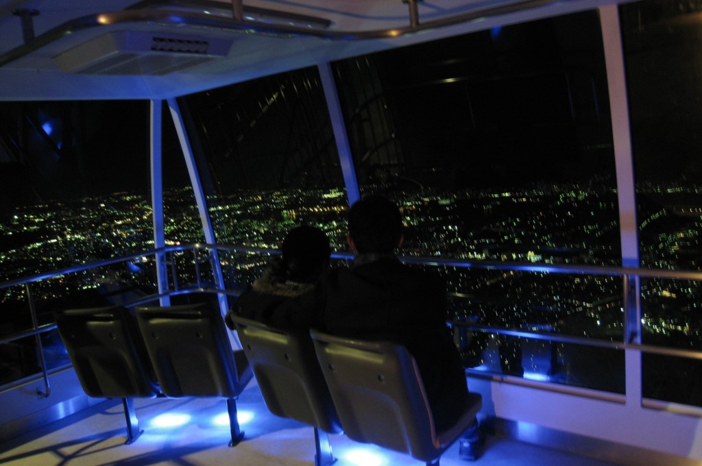 新日本三大夜景~皿倉山纜車