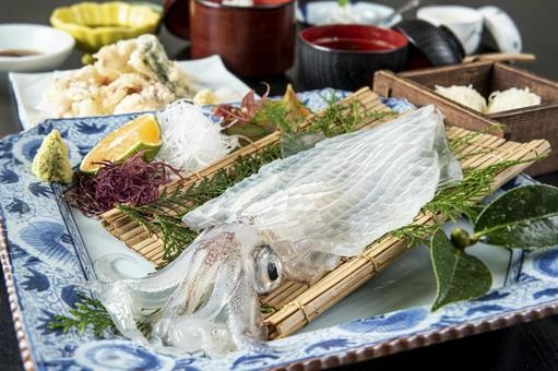 佐賀鄉土料理~活烏賊刺身